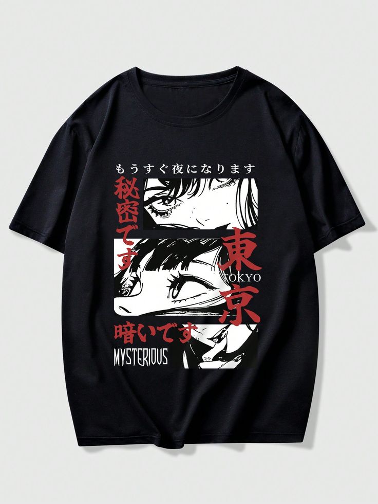 NOYZ Anime-Inspired Oversized Tee with illustration print